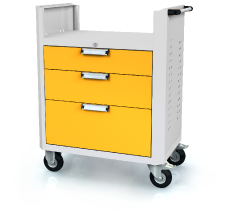 Trolley DVU 968 x 765 x 500 - CNC carriers - 3x drawers